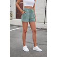 thumbnail image 4 of ! Solid Color Drawstring Shorts, Perfect for Summer Style, 4 of 9