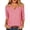 Red, variant on Edvintorg Womens Tops Plaid Printed V Neck 3/4 Sleeve Loose Casual Shirts Summer Clothes for Women Mint Green L