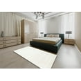 thumbnail image 4 of Ahgly Company Indoor Rectangle Contemporary Pearl White Beige Solid Area Rugs, 6' x 9', 4 of 6