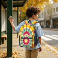 thumbnail image 6 of Red and Yellow Tie Dye Pattern 17" School Backpacks for Teens,Waterproof Oxford Fabric,S-Shape Padded Straps for School,Travel,Hiking,Camping, 6 of 6