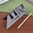 thumbnail image 4 of Carpintería de la carpintería Scribe Mark Lineout Ruler 3D Mitre Angle Midure Square Gauge, 4 of 8