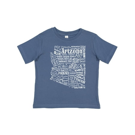 

Inktastic Arizona Word Salad- State Outline Gift Toddler Boy or Toddler Girl T-Shirt