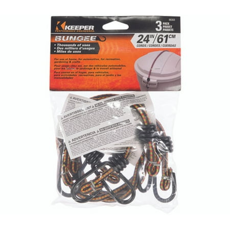 

Keeper 06303 Bungee Cord 24 in L Rubber Hook End