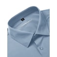thumbnail image 4 of Youclos Men's Stretch Slim Fit Long Sleeve Shirt - Soft Long-Lasting Stretch Wear for Daily Commute and Business Casual, 4 of 6