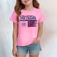 thumbnail image 2 of UngA 250 Anniversary Shirt Boys Girls 4th of July Shirts American Flag Tees Kids Toddler Patriotic Independence Day Memorial Day Tops 2-14 Years,Pink, 2 of 4
