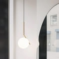 thumbnail image 3 of Plata Import Sphere Gold Ceiling Lamp, 3 of 4