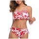 thumbnail image 1 of Trajes de baño de dos piezas para mujer, traje de baño con volantes, Tankini, ropa de playa, traje de baño Fridja  nalpqowj59869, 1 of 7