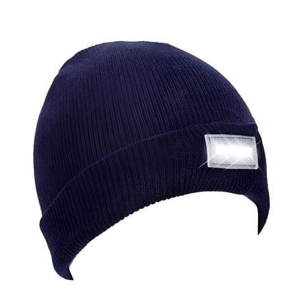 TELOLY 2026 New Knitted Beanie with Light Headlamp Hat Winter Warm Cuffed Beanie Cap Built-In 5 Flashlight for Men Women Outdoor for Hiking Camping Running for Fishing Walking Cycling