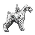 thumbnail image 1 of Sterling Silver 18" .8mm Box Chain 3D Schnauzer Dog Breed Pendant Necklace, 1 of 2