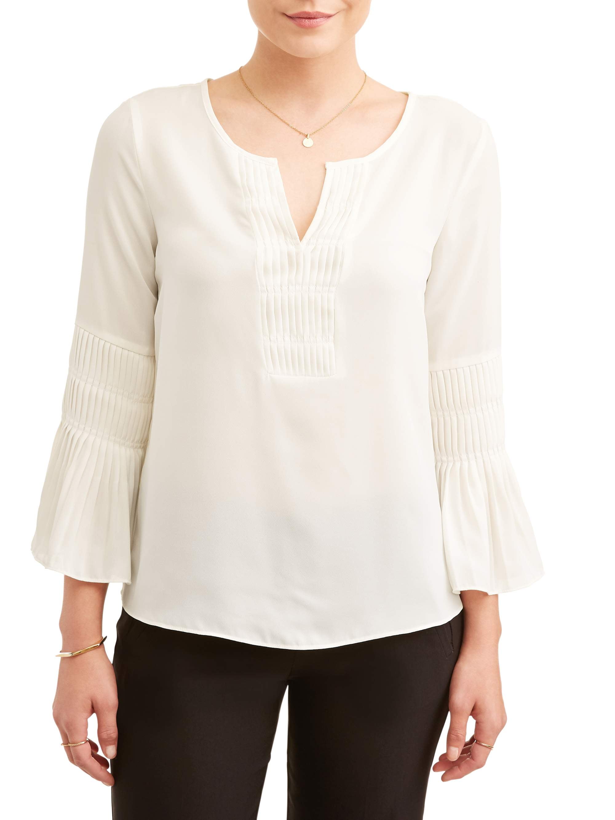 walmart ruffle sleeve top