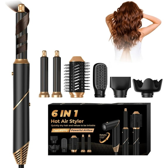 US-623-BLACKGOLD-14 Hair Dryer air Curling Hair Styler Tools Set