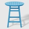 thumbnail image 4 of WestinTrends Malibu 5-Piece HDPE Outdoor Patio Dining Bar Bistro Table Set with Counter High Round Bar Stools, Pacific Blue, 4 of 11