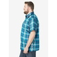 thumbnail image 3 of KingSize Men's Big & Tall Short-Sleeve Plaid Sport Shirt, 3 of 6