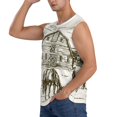 thumbnail image 3 of Balery Horses Grazing On Meadow Camisetas sin mangas para hombre, absorbe la humedad y protege contra el mal olor.-Medium, 3 of 7