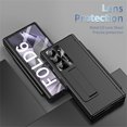 thumbnail image 3 of Allytechgroup for Samsung Galaxy Z Fold 6 5G Case with S Pen Holder, Kickstand Electroplating Hard PC  [Hinge Protection & Camera Protection] Magnetic Heavy Duty Shockproof Folding Stand Cover, Black, 3 of 8
