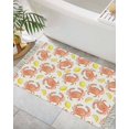 thumbnail image 3 of Area Rug with Tassels 2' x 3', Summer Orange Crab Yellow Lemon Kitchen Runner Rug for Hallway Bedroom Throw Rugs, Abstract Marine Life Soft Door Mat for Bathroom Entrance Living Room, 3 of 9