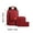Red, variant on Bdday New Business Backpack Three Piece Set Large Capacity Oxford Cloth Computer Bag New Load Reducing College Student Backpack Back To School Supplies