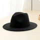 thumbnail image 4 of Sombrero Fedora Colco de fieltro unisex negro, 4 of 8