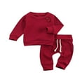 thumbnail image 1 of Baby Girls Clothes Short Sleeve Tops Drawstring Elastic Waist Shorts Outfits, 1 of 6