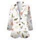 thumbnail image 2 of Chaquetas de traje clásico Chaqueta de traje de manga larga con solapa y estampado de flores versátil para mujer otoño e invierno temperamento informal y cómodo,blazer moda（Beige， XXL), 2 of 5