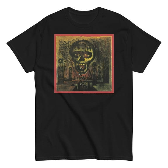 Slayer - Painted Skull Unisex T-Shirt - Black - Small