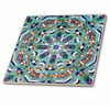 3dRose Morocco, Hassan II Mosque mosaic, Islamic tile detail-AF29 KWI0019 - Kymri Wilt - Ceramic Tile, 4-inch