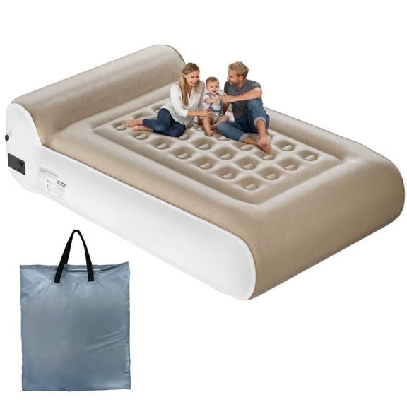 SBUSFGT 3-Min Quick Inflation Leak-Proof Full Size Air Bed with Built-in Electric Pump (16inch)