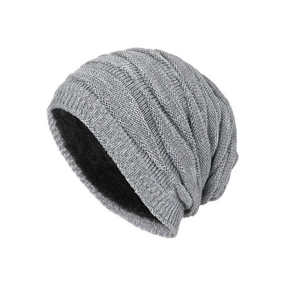 Sinhoon Men's Boys Knit Beanie Hats Winter Warm Ski Baggy Slouchy Lining Skull Caps