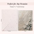 thumbnail image 2 of Christian Sympathy Card with Envelope, 5x7 Inch White Lily Religious Sympathy Card with Bible Verse Numbers 6:26 for Condolence, Comfort, Memorial Support - Single Card, 2 of 8
