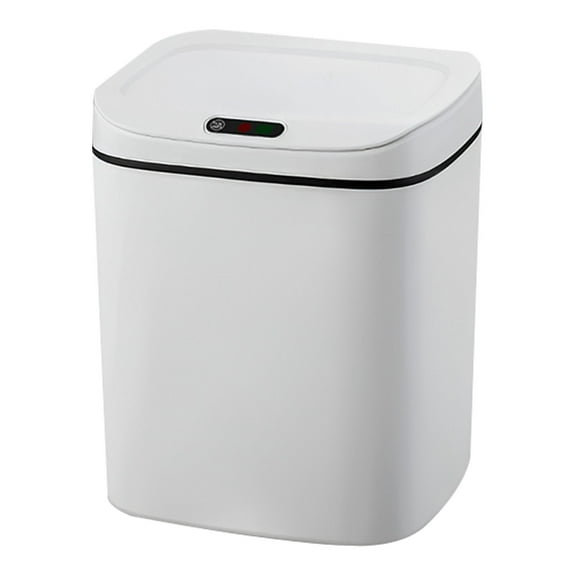 CMYYNNA 3.17 Gallon/12 L Kitchen Trash Can with Lid for Dorm, Garbage Can with Touch-Free Lid, Mute Designed Automatic Trash Can for Kitchen Bedroom Office, Odor Control Trash Bin, Plastic