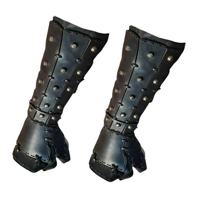 Guardias medievales Guardias Retro Muñeca de la pulsera para los accesorios de fotos Performance de Negro