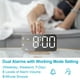 thumbnail image 3 of Reloj Despertador Digital LED Delgado JALL con Superficie Espejo Dorado, 3 of 9