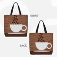thumbnail image 2 of Easygdp Coffee Cafe Cup Bolsa Tote para Mujer, Bolso de Hombro para Trabajo, Playa, Viajes, Compras y Supermercado, 2 of 7