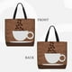 thumbnail image 2 of Fotbe Coffee Cafe Cup Bolsa Tote con Estampado para Mujer, Bolsos con Cremallera, Bolsa de Hombro Casual de Gran Capacidad con Bolsillos Internos, 2 of 7
