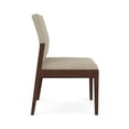 thumbnail image 2 of Pemberly Row Waiting Reception Armless Guest Chair Wood Frame in Beige, 2 of 5