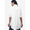 thumbnail image 6 of Jessica London Women's Plus Size Oversized Stretch Poplin Shirt, 6 of 6