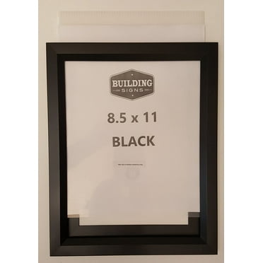 Inspection Frame 8.5" X 11" BLACK ( Heavy Duty - Aluminum)