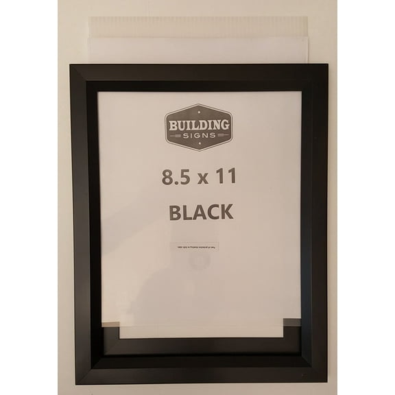 Inspection Frame 8.5" X 11" BLACK ( Heavy Duty - Aluminum)