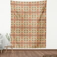 thumbnail image 3 of Tribal Fabric by the Yard, Colorful Themed Pattern with Traditional Geometric Elements, Decorative Upholstery Fabric for Sofas and Home Accents, Pale Peach Multicolor by Ambesonne, 3 of 4