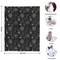 thumbnail image 4 of Black Gothic Sun Moon Pattern Blanket,Comfortable Soft Flannel Throw Blanket,All Season,Warm Lightweight Blankets for Sofa Bed Couch Living Room Chair,30"x40", 4 of 4