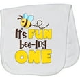 thumbnail image 2 of Inktastic It's Fun Bee-ing One Cute Bee First Birthday Baby Burp Cloth, 2 of 3