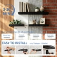 thumbnail image 3 of Mifurn 11.8'' Small Floating Shelves for Wall, Set of 2, Black, 3 of 11