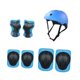 thumbnail image 2 of 7 piezas Guardias de Equipo de protección del casco para bicicletas para niños, almohadillas manuales de resistencia de impacto almohadillas de rodill Azul, 2 of 8