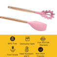 thumbnail image 3 of Juego de utensilios de cocina de 2 piezas, utensilios de cocina de madera fáciles de limpiar, utensilios de cocina para utensilios de cocina antiadherentes Vhermosa CPB-US-YYM938-6, 3 of 5