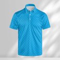 thumbnail image 2 of Golf Polo Shirts for Men Funny Golf Print Short Sleeve Polos Sky Blue XXL, 2 of 4