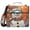 Happy Christmas snowmen, variant on 3 Ring Zipper Binder with Shoulder Strap Waterproof Trapper Keeper 2 Inch D-Ring 500 Sheets Capacity Glowing Blue Tree and Door