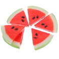 thumbnail image 6 of Lifelike Watermelon Slices Made of PVC for Photo Props and Decor 6pcs Red, 6 of 8