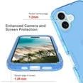 thumbnail image 4 of ELEHOLD Clear Case for iPhone 16, Anti-Yellowing Anti-Scratch Soft TPU Transparent Back Case,Blue, 4 of 4
