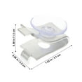 thumbnail image 5 of DINHEAROM 20Pcs Silver Aluminum Glass Shelf Bracket Pegs For Stable Support In, 5 of 8