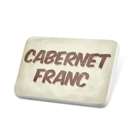 Porcelein Pin Cabernet Franc Wine, Vintage style Lapel Badge –